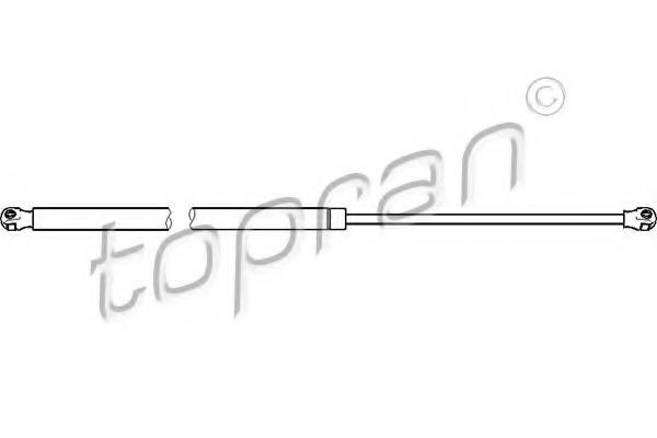 Амортизатор багажника 207904 Hans Pries (Topran)